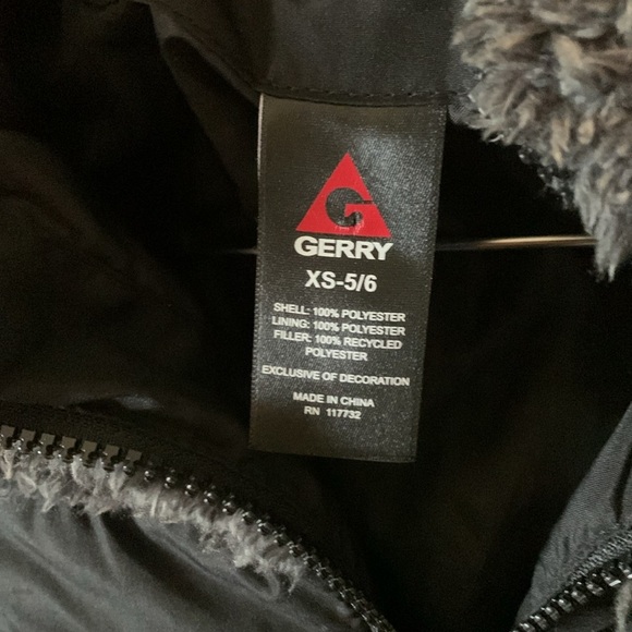 Gerry Youth Systems Jacket Gray/Iorn, Size XS-5/6 - Picture 5 of 6